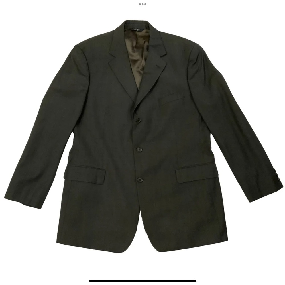 Brooks Brothers 346 100% Wool 3 Button Blazer
Size 46L
Gray Brown